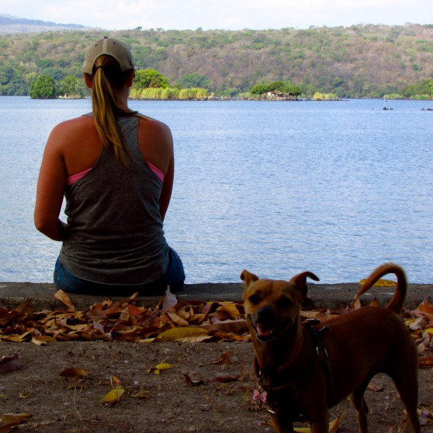 Me and Vic on our friend Andrews island in Lake Nicaragua. Yup, we're friends with people who own their own islands!!