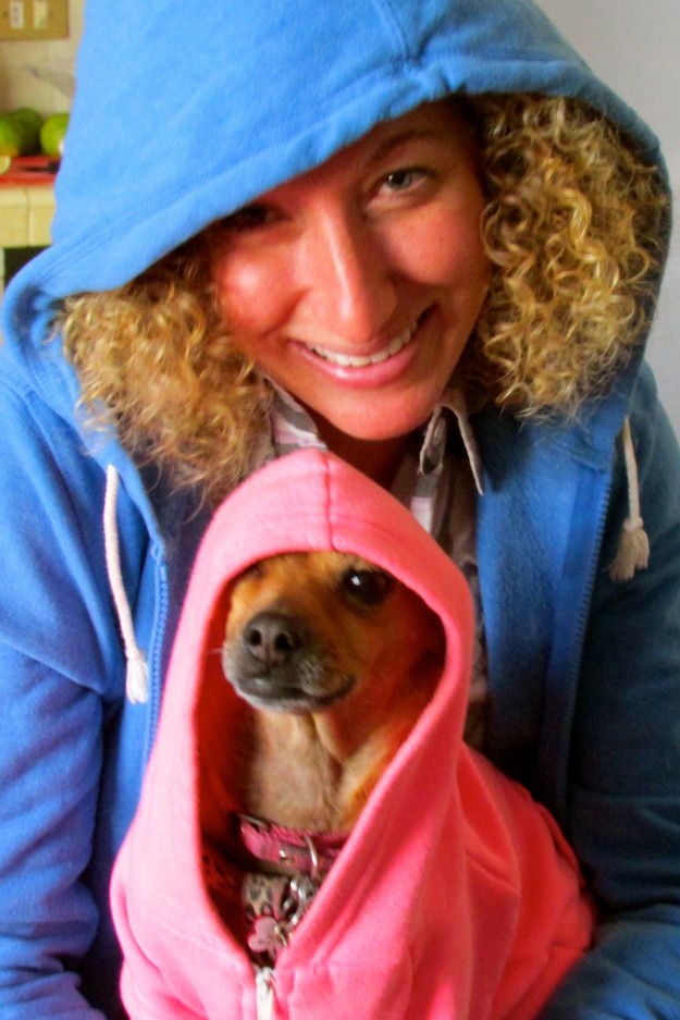 Me and Sarah.  We're pretty cute in our matching hoodies, dont'cha think?